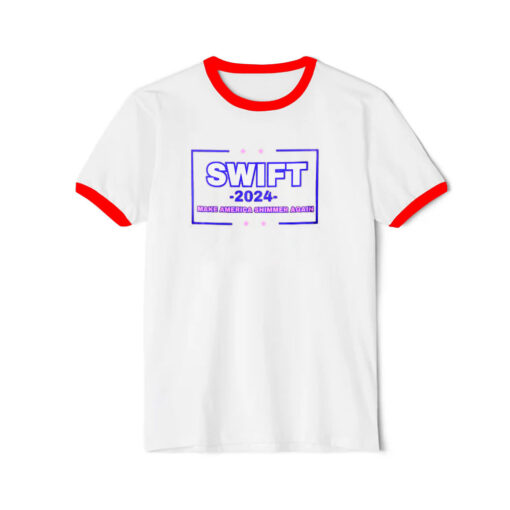 Taylor Swift Shirt Make America Shimmer Again Ringer Red Tee