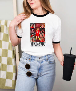 Taylor Swift x Travis Kelce The Eras Tour Merch Ringer Tee