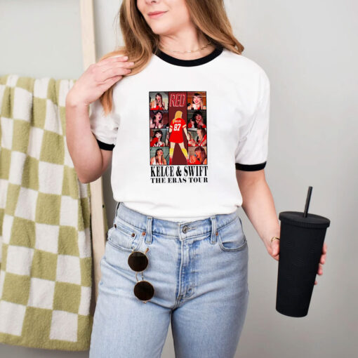 Taylor Swift x Travis Kelce The Eras Tour Merch Ringer Tee