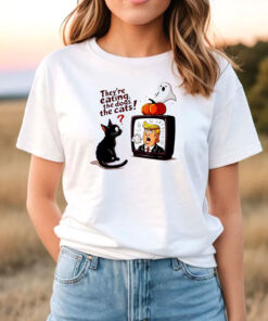 They Are Eating The Dogs The Cats The Pets Trump Halloween T Shirt