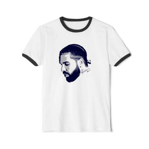 Vintage Drake Rap Ringer Black Tee