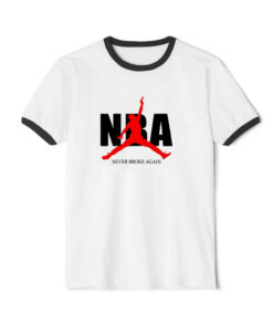 YoungBoy Air Jordan Never Broke Again Ringer Black Tee