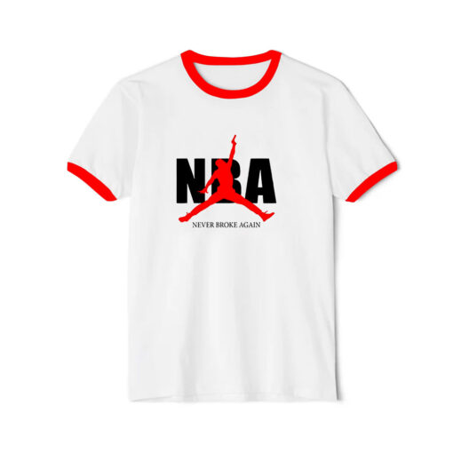 YoungBoy Air Jordan Never Broke Again Ringer Red Tee