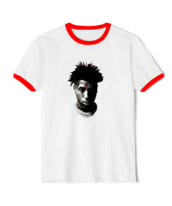 YoungBoy NBA x Vlone Reaper's Child Graphic Ringer Red Tee