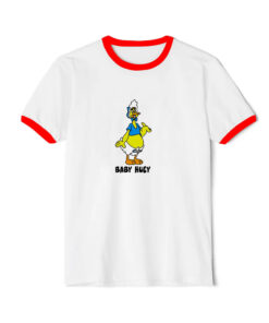 Baby Huey Retro Cartoon Character Fan Ringer Red Tee