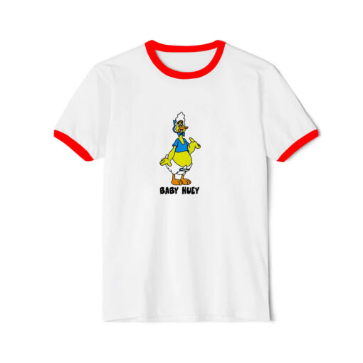 Baby Huey Retro Cartoon Character Fan Ringer Red Tee