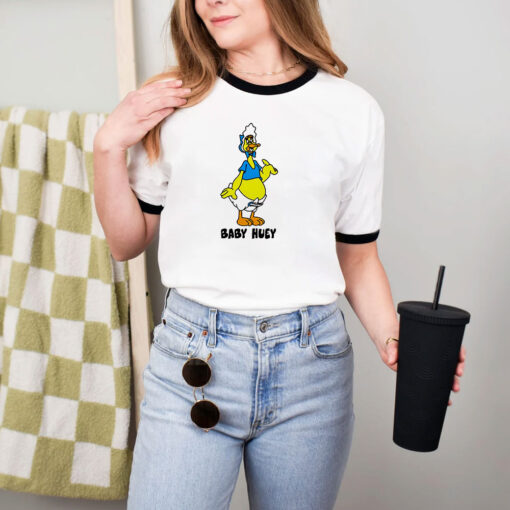 Baby Huey Retro Cartoon Character Fan Ringer Tee