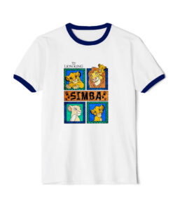 Disney The Lion King Simba Family Ringer Navy Tee