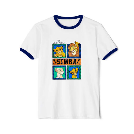 Disney The Lion King Simba Family Ringer Navy Tee