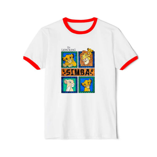 Disney The Lion King Simba Family Ringer Red Tee