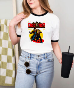 Doctor Who Comic Cartoon Anime Retro Vintage Ringer Tee