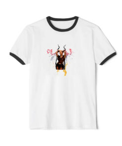 Doja Cat Demons Lightning Ringer Black Tee