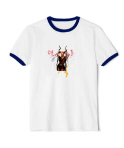 Doja Cat Demons Lightning Ringer Navy Tee