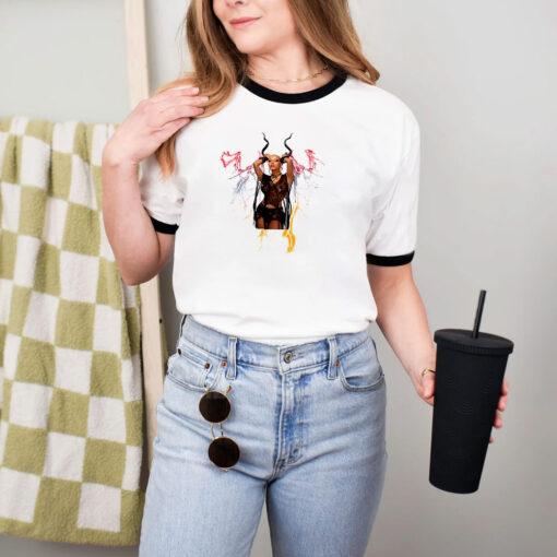 Doja Cat Demons Lightning Ringer Tee