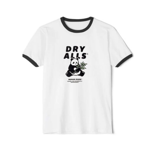 Dry Alls Human Made Panda Ringer Black Tee