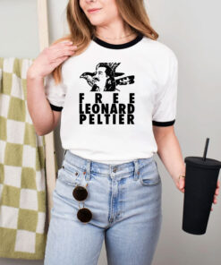 Free Leonard Peltier American Indian Movement Native Ringer Tee