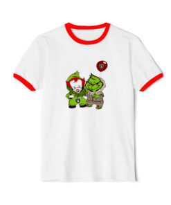 Georgie And Grinch Las Vegas Raiders Ringer Red Tee