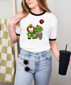 Georgie And Grinch Las Vegas Raiders Ringer Tee