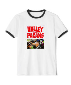 Gorillaz The Valley of the Pagans Dip Dye Ringer Black Tee