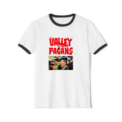 Gorillaz The Valley of the Pagans Dip Dye Ringer Black Tee