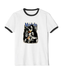 Its Is Modelo Time Foo Ringer Black Tee