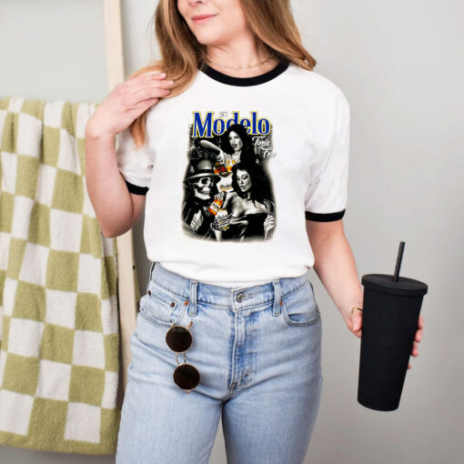 Its Is Modelo Time Foo Ringer Tee