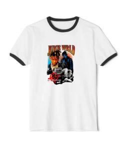 Juice Wrld Hear Me Calling Hip Hop Ringer Black Tee