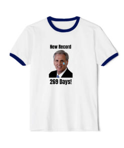 Kevin McCarthy Ousted New Record Ringer Navy Tee