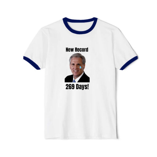 Kevin McCarthy Ousted New Record Ringer Navy Tee