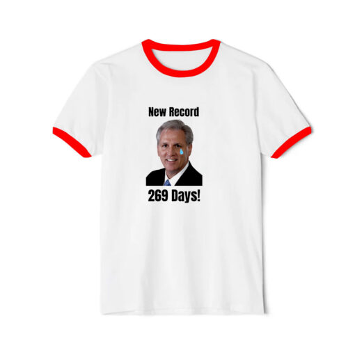 Kevin McCarthy Ousted New Record Ringer Red Tee