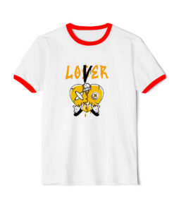 Loser Lover Heart Drip Ringer Red Tee