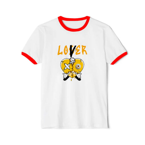 Loser Lover Heart Drip Ringer Red Tee