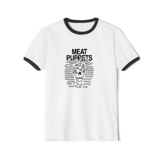 Meat Puppets Art Love Logo Ringer Black Tee