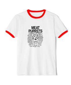 Meat Puppets Art Love Logo Ringer Red Tee