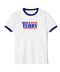 Miss Terry Make Nick Mean Again Ringer Navy Tee