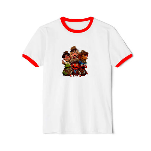 Muppet Or Man Funny Gang Ringer Red Tee