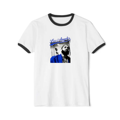 Nipsey Hussle Los Angeles Crenshaw Ringer Black Tee