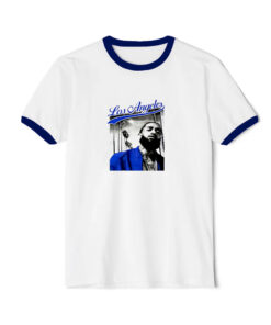 Nipsey Hussle Los Angeles Crenshaw Ringer Navy Tee