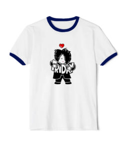 The Cure Shirt In Love Ringer Navy Tee