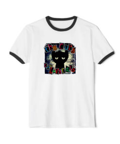 The Cure The Lovecats Vintage Ringer Black Tee