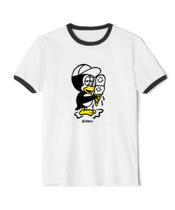 Uniqlo Pinguin Verdy rise again Ice Cream Ringer Black Tee