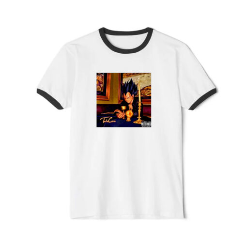 Vegeta Drake Dragon Ball Z Ringer Black Tee