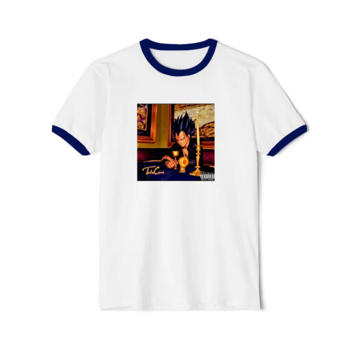 Vegeta Drake Dragon Ball Z Ringer Navy Tee