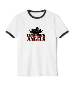 Vintage Charlie's Angels TV Show Movie Ringer Black Tee