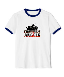 Vintage Charlie's Angels TV Show Movie Ringer Navy Tee