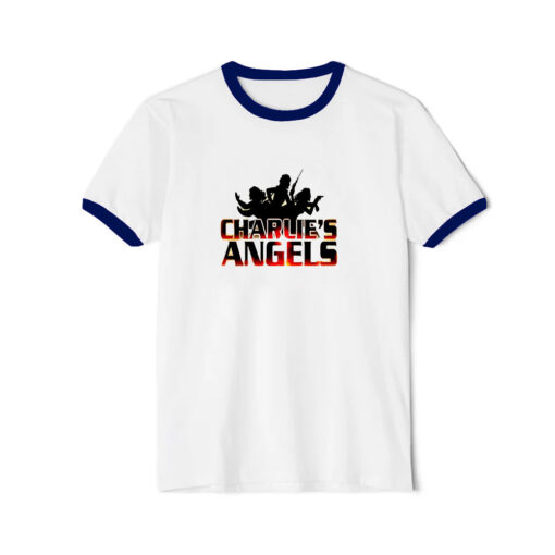 Vintage Charlie's Angels TV Show Movie Ringer Navy Tee