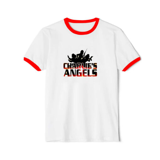 Vintage Charlie's Angels TV Show Movie Ringer Red Tee