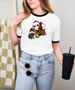 Wu Tang Clan Ghostface Cartoon Wu Tang Christmas Ringer Tee