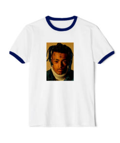 Yiyitop Rapper Hip Pop Singer Xxxtentacion Vintage Ringer Navy Tee