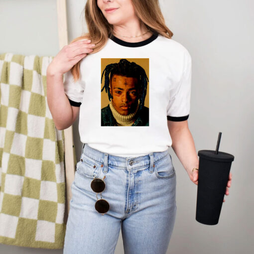 Yiyitop Rapper Hip Pop Singer Xxxtentacion Vintage Ringer Tee